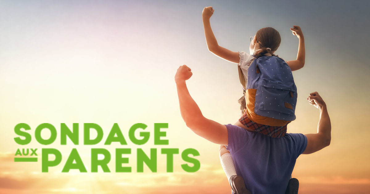 Fiche territoire Sondage aux parents | Chaudière-Appalaches Fiche territoire Sondage aux parents | Chaudière-Appalaches